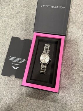 House Of NOW Branded Silver Stainless Steel Watch